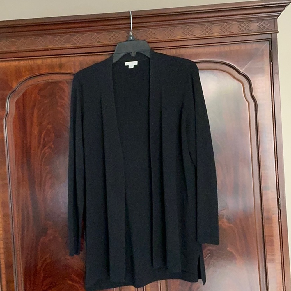 JJill wearever collection black sweater.  Medium.Fairly heavy